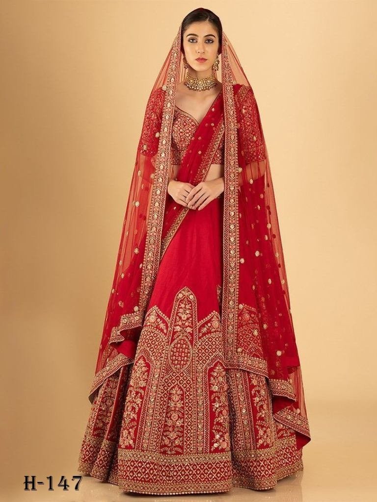 lunching georgette bridal lehe 1726146711 Lunching Georgette Bridal Lehenga Choli With Embroidery Work