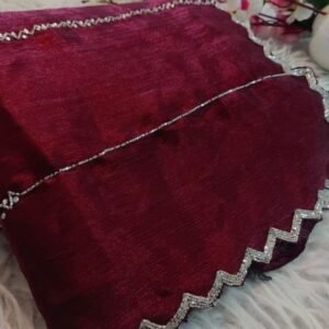 Luxurious Maroon Jimmy Choo Handwork Saree