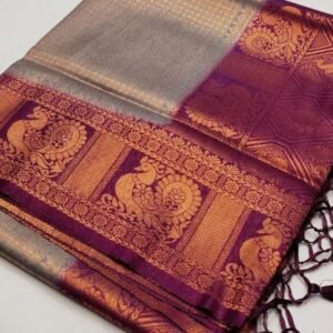Mayurika Purple Soft Silk Rich Pallu Kubera Pattu Saree
