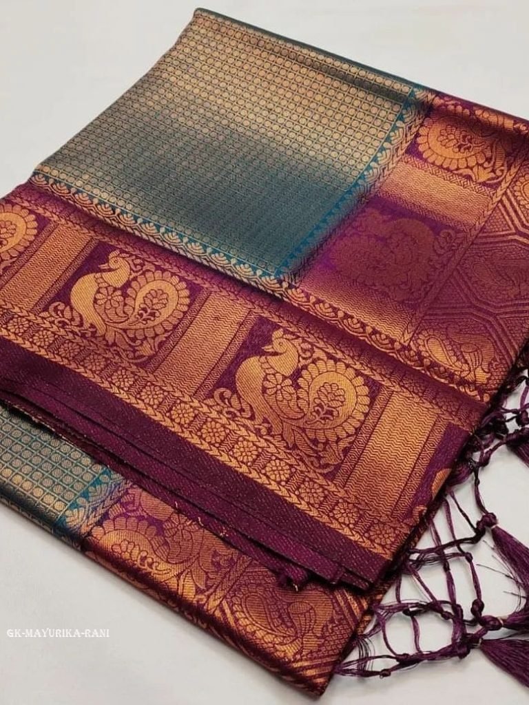 mayurika rani soft silk rich p 1713263178 Mayurika Rani Soft Silk Rich Pallu Kubera Pattu Saree