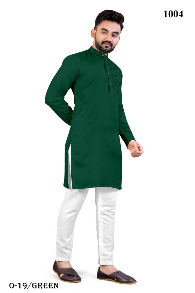 men s traditional green kurta 1721738644 Mens Traditional Green Kurta Pyjamas Set
