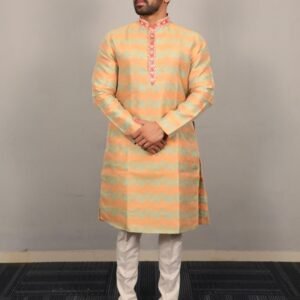 Mix Color Stylish Soft Jacquard Silk Kurta Pajama