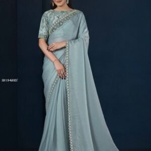 Moh Manthan Grey Saree collection by Mahotsav