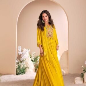 Mohey by Sayuri Yellow Exclusive Classic Quality Indo Western Dresses