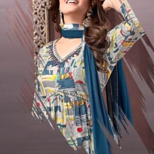 Moksh Afgani Alia Vol 1 Premium Rayon Kurti Bottom With Dupatta by fab funda