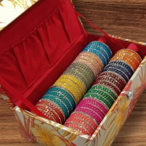 Multi Color Multi Dotted Velvet Bangles