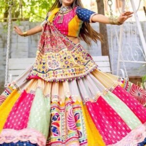 Multi Color Muslin Cotton Designer Printed Lehenga Choli