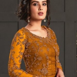 Muster Sequence Work Pakistani Semi Stitched Net Koti Suits