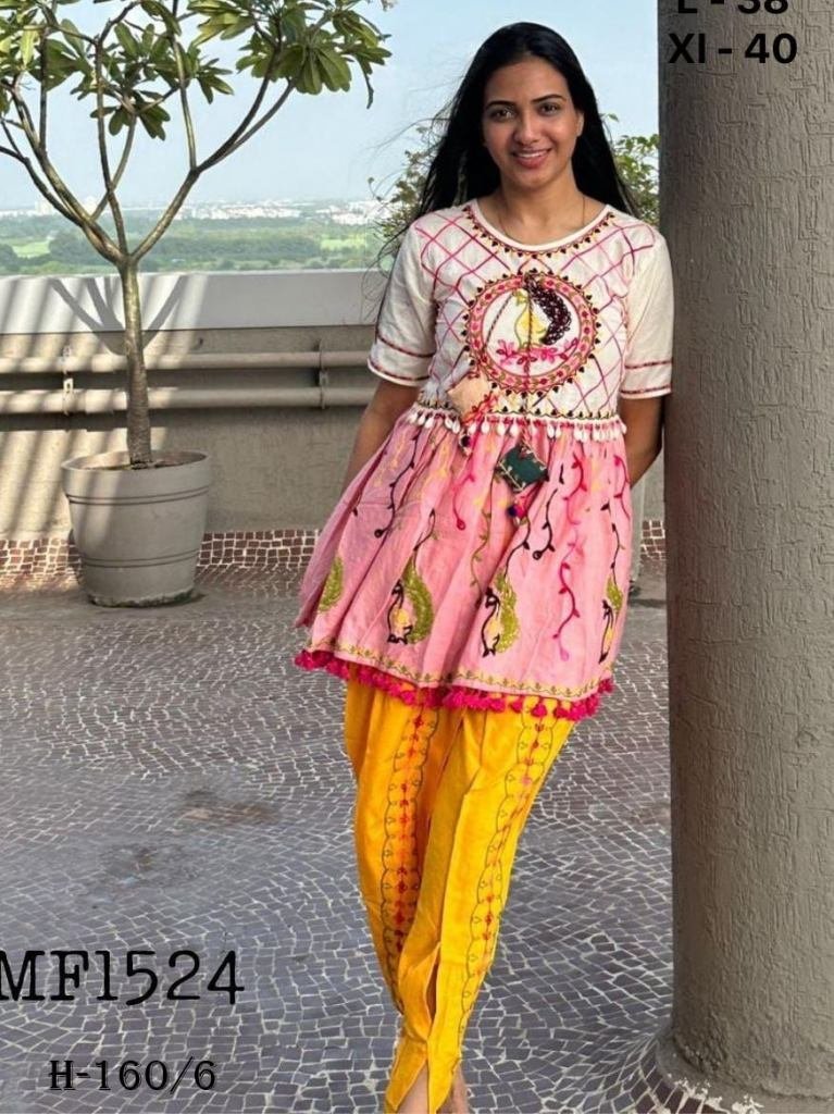 navratri embroidered kedias an 1726748507 Navratri Embroidered Kedias and Tulip Pants Pure Khadi