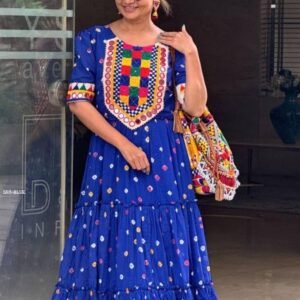 Navratri Special Beautiful blue Gown