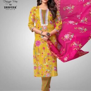 Naya Andaaz Vol 6 Pure Cotton Kurti Pant Set with Dupatta by Fab Funda