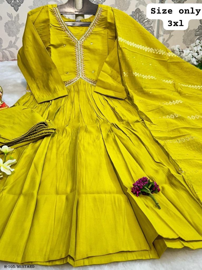 nayra cut mustard kurti pant w 1725269461 Nayra Cut Mustard Kurti Pant With Dupatta