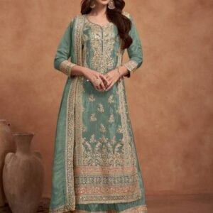 Nazia Semi Stitch Green Suit By Gulkayra Designer For Women