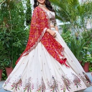 New Arrival Heavy Peacock Embroidery Sequence Work Lehenga Choli
