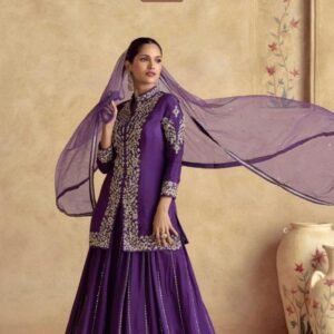 New Collection Aashirwad Creation Chinon Silk Lehenga Suit