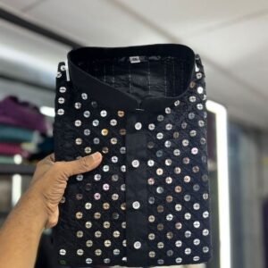 Black Kurta and Pyjamas Set