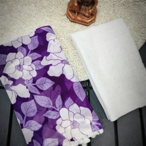 Designer Purple Georgette saree
