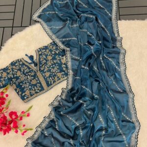 Designer Rama Pure Soft Jimmy Choo Silk Saree
