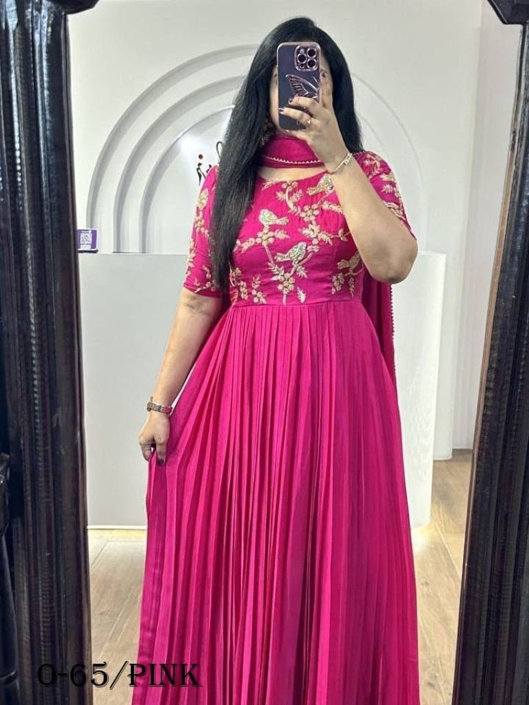 new embroidered anarkali pink 1724231974 New Embroidered Anarkali Pink Gown
