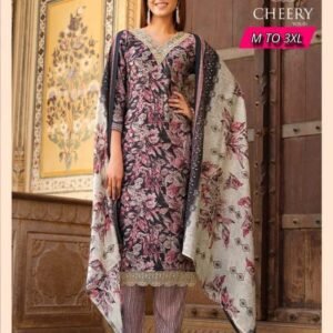 New Fancy Pink color Kurti Pant Set