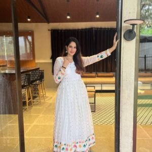 New Heavy Faux Georgette Anarkali Suit Set