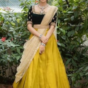 New Kanjivaram Silk Mustard saree