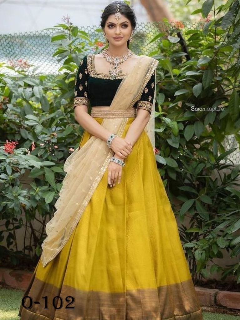 new kanjivaram silk mustard sa 1725267364 New Kanjivaram Silk Mustard saree