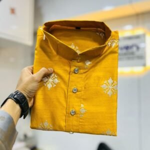 New Launch Men Haldi Rasam Sequence Work Kurta Pajama