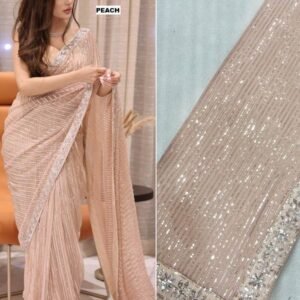 New Launched DF 60 Gram Georgette Sequence Saree