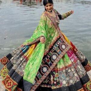 New Launching Digital Print Muslin Cotton Navratri Lehenga Choli