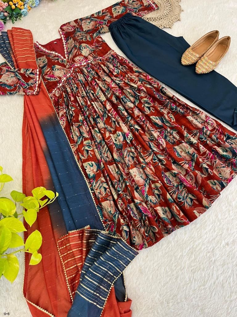 new rakshabandhan collection i 1721641621 New Rakshabandhan Collection Naira Cut Kurti Pant Dupatta Set