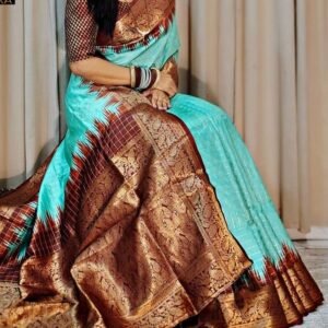 New Stylish Blue Soft Silk Saree