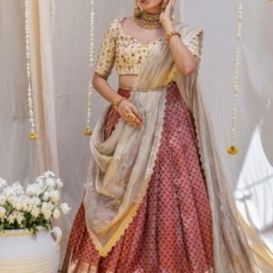 New Traditional Kanjivaram Silk Half Saree