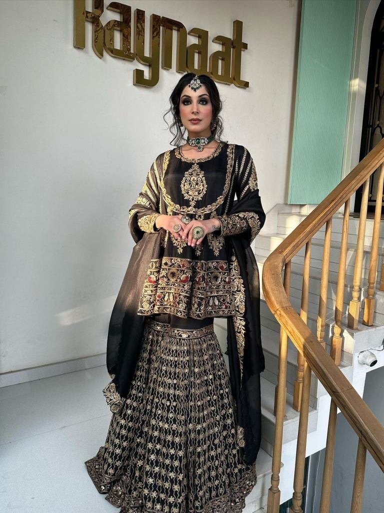 new trendy sequence and thread 1734342736 New Trendy Sequence And Thread Work Foux Georgette Pakistani Sharara Suits