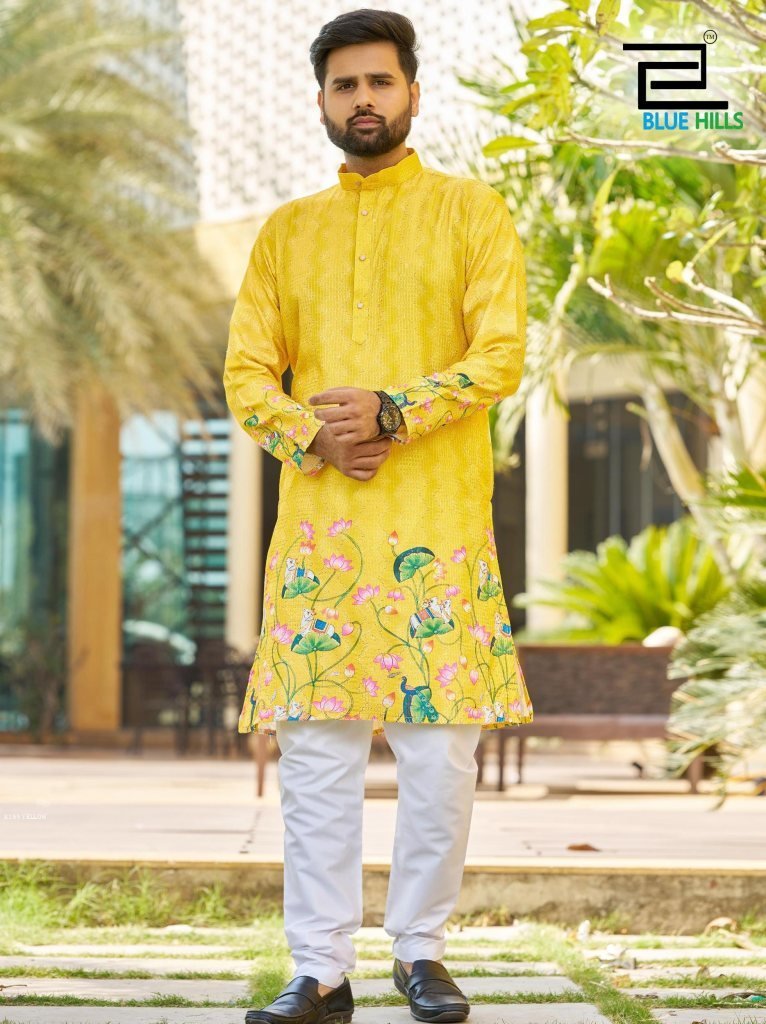 new yellow heavy rayon fabric 1742030106 New Yellow Heavy Rayon Fabric Kurta Set