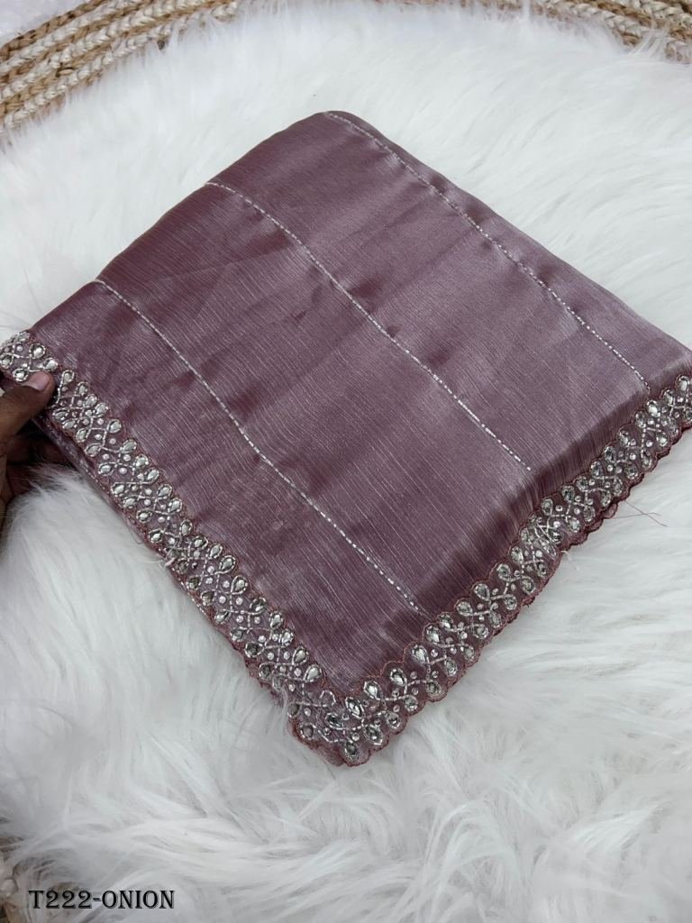 onion color zimmy choo handwor 1720847122 Onion Color Jimmy Choo Handwork Saree
