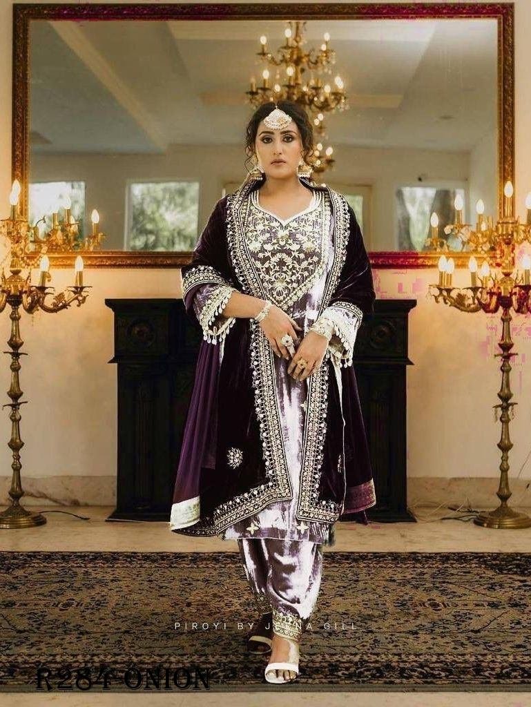 onion heavy embroidery work ve 1725705235 Onion Heavy Embroidery Work Velvet Palazo Suits