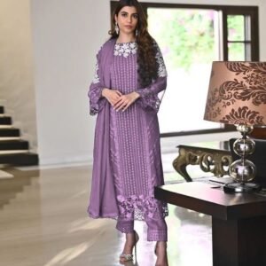 Onion Trending Sequence Readymade Designer Suits With Pent And Georgette Dupatta
