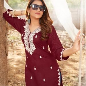 Ossm Nora Vol 5 Heavy Rayon Short Kurti set