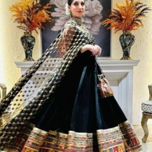 Party Wear Black Georgette Fancy Gown