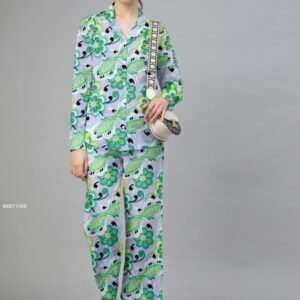 Party Wear Imported Magic Cotton Grey Co ord Set