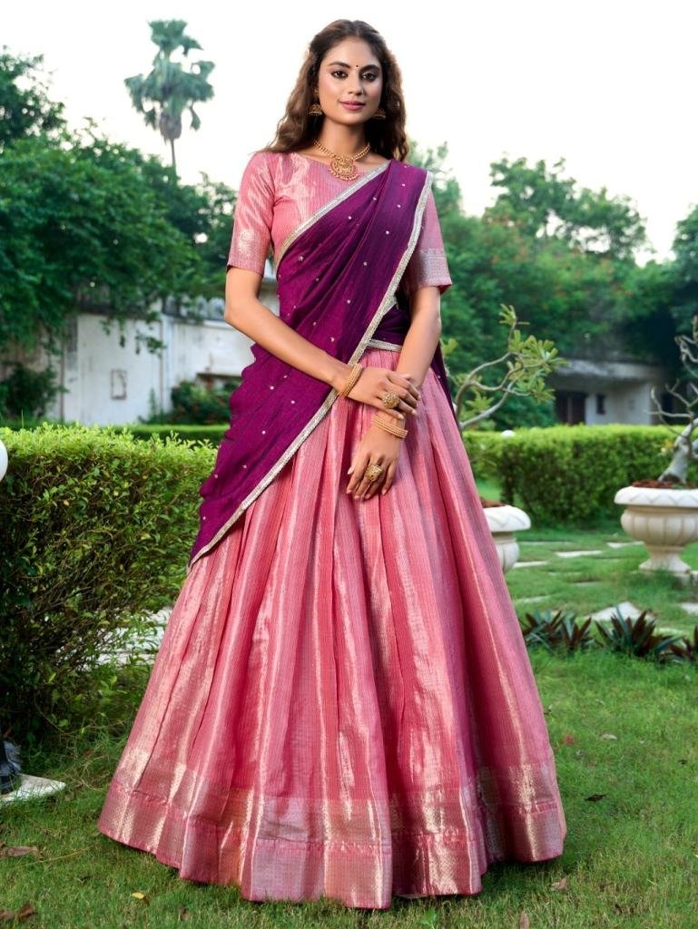 party wear kanchipuram lehenga 1728651217 Party Wear Kanchipuram Lehenga Choli