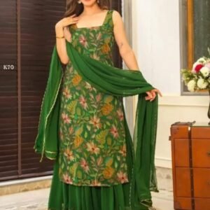 Party Wear Look New Top Palazzo And Dupatta