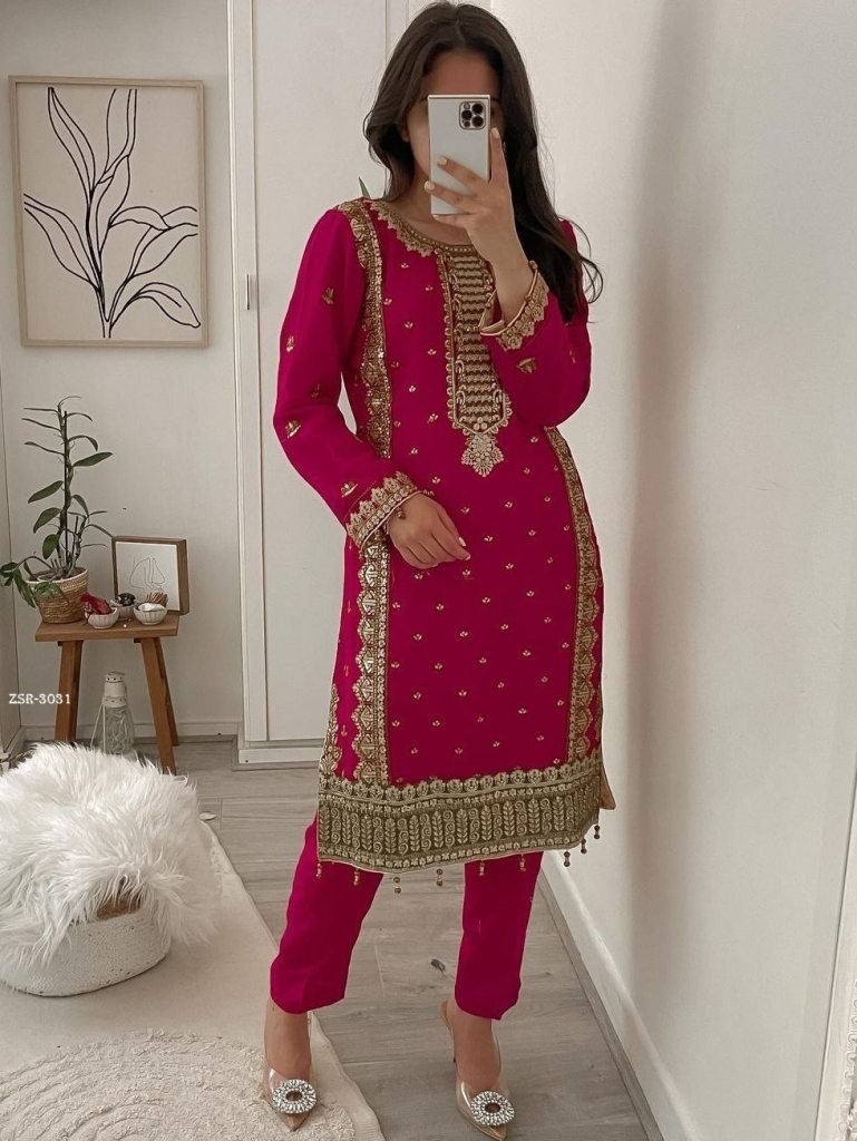 party wear pink readymade pala 1716542740 Party Wear Pink Readymade Palazzo Suit