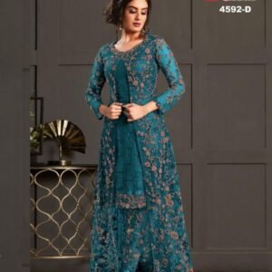 Party Wear Rama Vaishnavi Net Suit Set With Embroidery Work