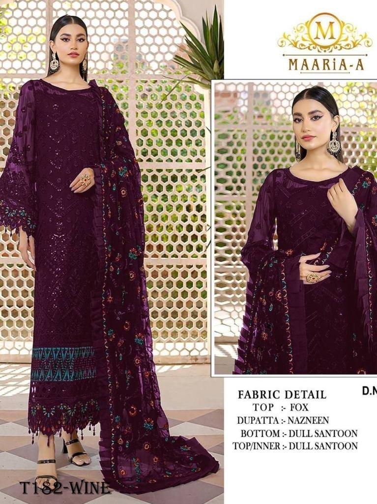party wear wine pure georgette 1720265809 Party Wear Wine Pure Georgette Salwar Suit