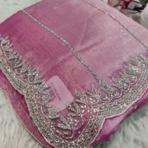 Pink Best Zimmy Choo Handwork Saree