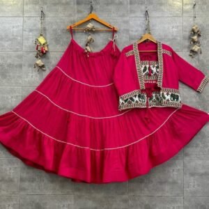 Pink Naratri Special Lehenga Choli