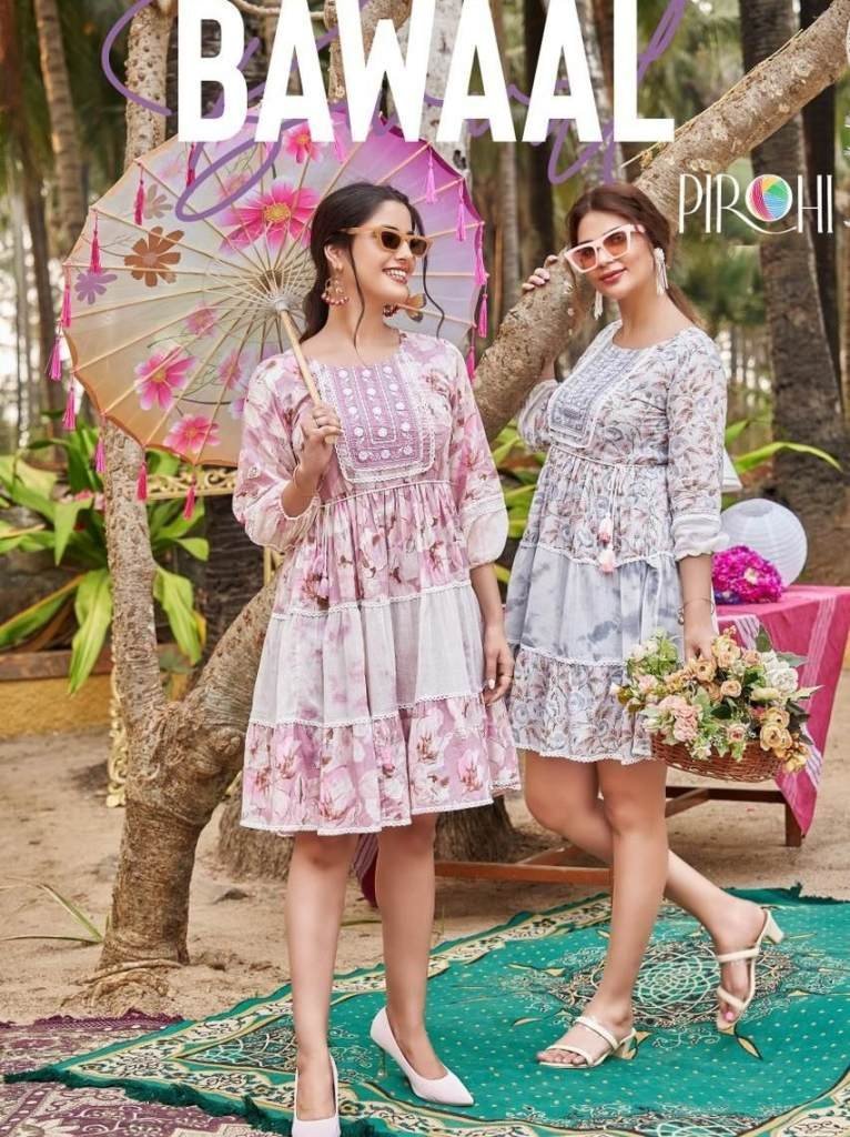 pirohi bawaal pure mul printed 1711098701 Pirohi Bawaal Pure Mul Printed Tunic Top