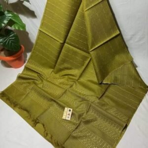 Pista Green Striped Kota Viscose Silk Saree
